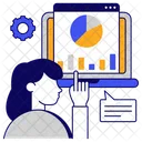 Data Analytics Infographic Web Statistics Icon