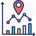 Data Analytics Data Visualization Location Analysis Icon