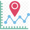 Data Analytics Data Visualization Location Analysis Icon