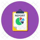 Data Analytics Business Report Infographic Icon