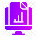 Data Analytics Computer Online Marketing Icon