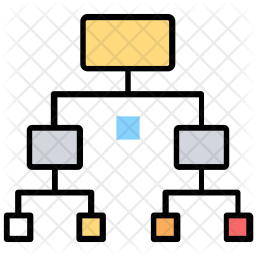 Data Architecture Icon - Download in Colored Outline Style