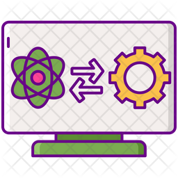 Data automation Icon - Download in Colored Outline Style