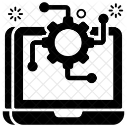 Data Automation Icon - Download in Glyph Style