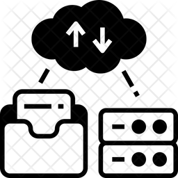 Data Backup Icon - Download in Glyph Style