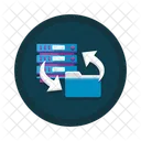 Data Backup Data Transfer Data Sharing Icon