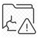Data Breach Data Leak Folder Icon