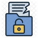 Data Breach Folder Cybercrime Icon