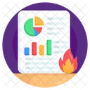 File Burning Data Burning Data Loss Icon