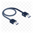 Portable Cable Cable Cord Usb Cable Icon