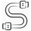 Data Cable Cord Cable Cable Flash Icon