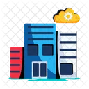 Data Center Server Room Cloud Services Icon