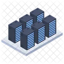 Server Room Data Center Data Network Icon