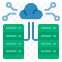 Data Center Cloud Computing Database Icon