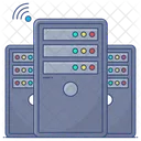 Internet Server Data Center Server Icon
