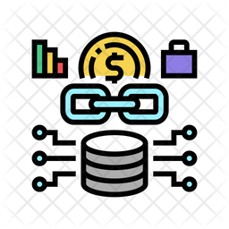 Data Center Icon - Download in Colored Outline Style