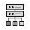 Data Center Server Computing Icon