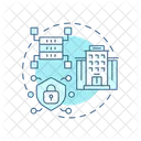 Data Center Building Industrial Icon