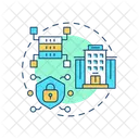 Data center buildings  Icon