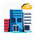 Data Center Server Room Cloud Services Icon