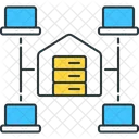 Data Center Center Data Farm Icon
