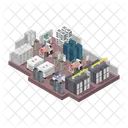 Data Center Database Server Icon