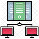 Data Center Computer Connection Data Storage Icon