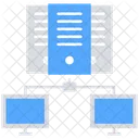 Data Center Computer Connection Data Storage Icon