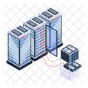 Server Room Servers Data Center Racks Icon