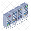Databases Server Racks Databanks Icon
