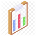 Data Chart Infographic Sheet Statistics Icon