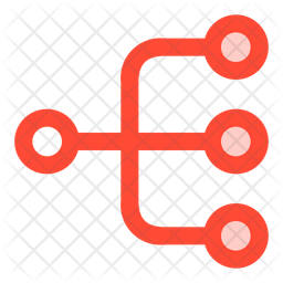 Data Circle Icon - Download in Colored Outline Style