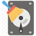 Data Cleaning Hard Disk Cleaning Storage Cleaning Icon