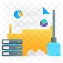 Data Cleaning Data Removing Clean Up File Icon