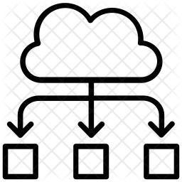 Data Cloud Icon - Download in Line Style