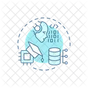 Cognitive Computing Data Collection Artificial Intelligence Icon
