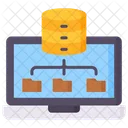 Data Collection Laptop Hand Icon