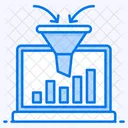 Data Collection Sales Funnel Marketing Filtration Icon