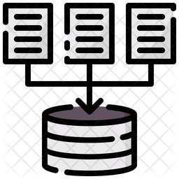Data collection Icon - Download in Colored Outline Style