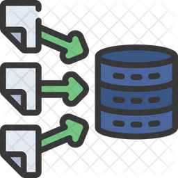 Data Collection Icon - Download in Colored Outline Style