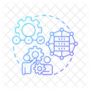 Industrial Data Factory Data Data Collection Icon
