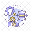 Industrial Data Factory Data Data Collection Icon
