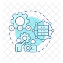 Industrial Data Factory Data Data Collection Icon