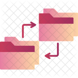 Data Copy Icon - Download in Gradient Style