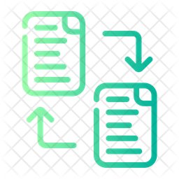 Data Copy Icon - Download in Gradient Style