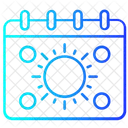 Data de férias  Ícone