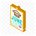 Data Formatura Calendario Ícone