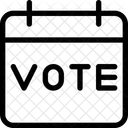 Data Da Votacao Data Da Eleicao Dia Da Votacao Ícone