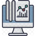 Data Desktop Analytics Graph Icon