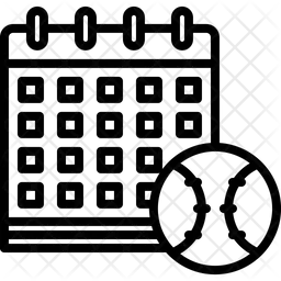 Data do jogo de beisebol  Ícone